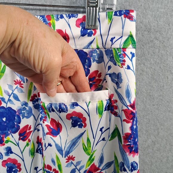 PGA Tour Womens XL Golf Skort Floral Print Pockets Athleisure Colorful Stretch - Picture 6 of 10